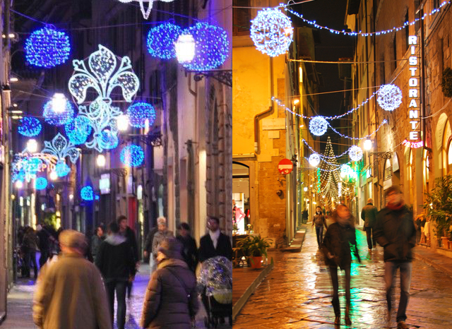 The holiday lights are on in Florence!