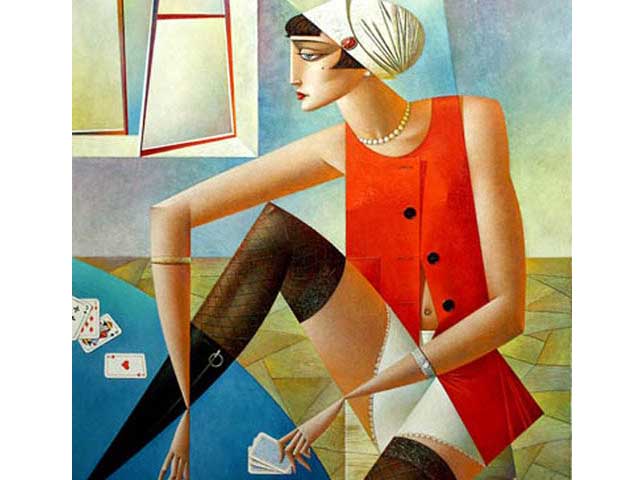 georgy-kurasov-Russian-contemporary-colorful-emotive-cubist-painter