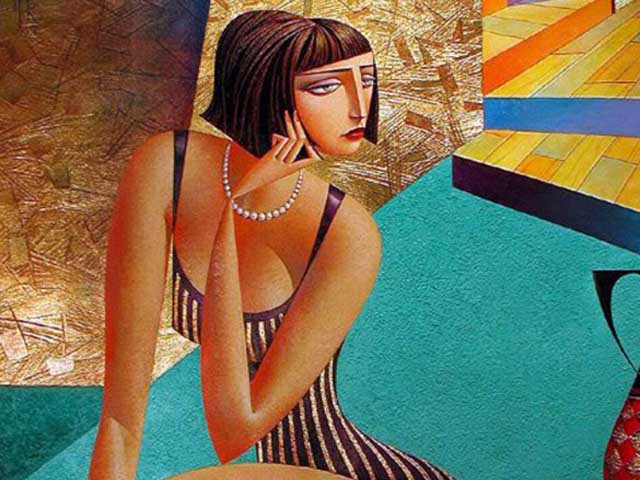 georgy-kurasov-Russian-contemporary-colorful-emotive-cubist-painter
