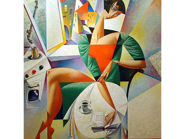 georgy-kurasov-Russian-contemporary-colorful-emotive-cubist-painter