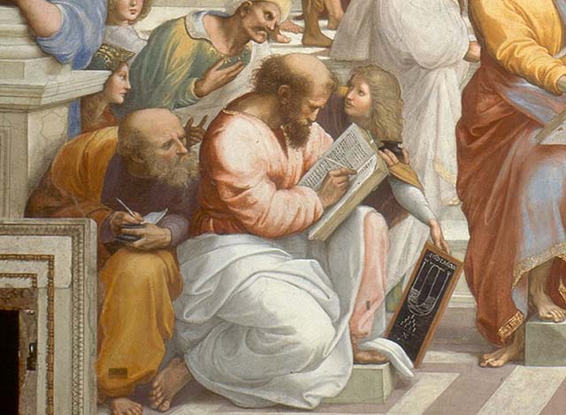 Raphael-raffaello-sanzio-School-Athens-Pope-Julius-rivalry-Michelangelo